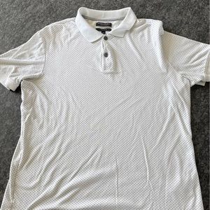 Banana Reublic White Luxury Polo